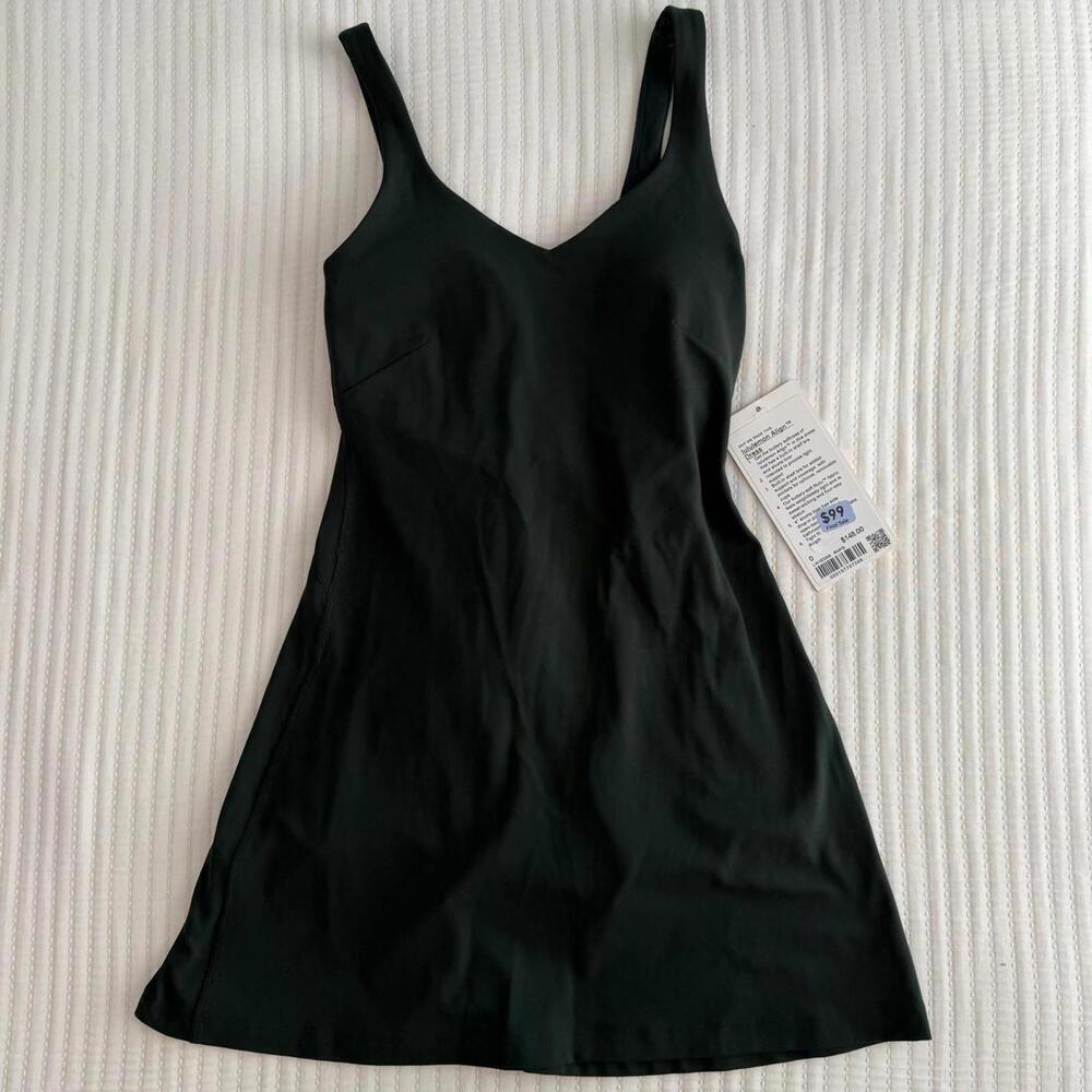 Lululemon Align Dress Rainforest Green Size 0 NWT - Picture 2 of 7
